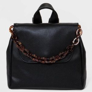 Wild Fable Mini Backpack with Tortoiseshell Chain